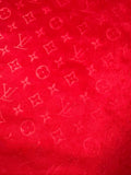 Craft LV Suede Fabric For Handmade Sneaker,Car Upholstery and Apparel By Yard(Red)