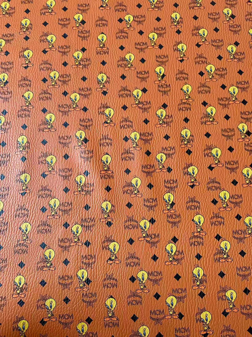 Craft Brid Leather Fabric For Handmade Sneaker,Car ,Clothing Goods By Yard