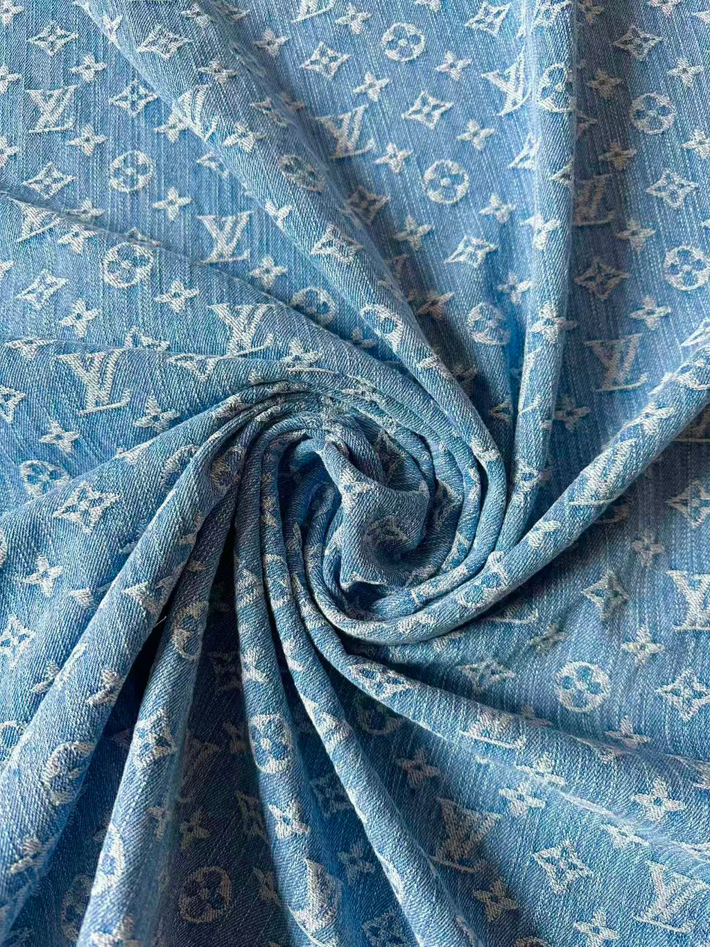 Fashion Bamboo Joint Wash LV Denim Fabric For Sewing Clothing,Bag ,Sneaker Upholstery Goods