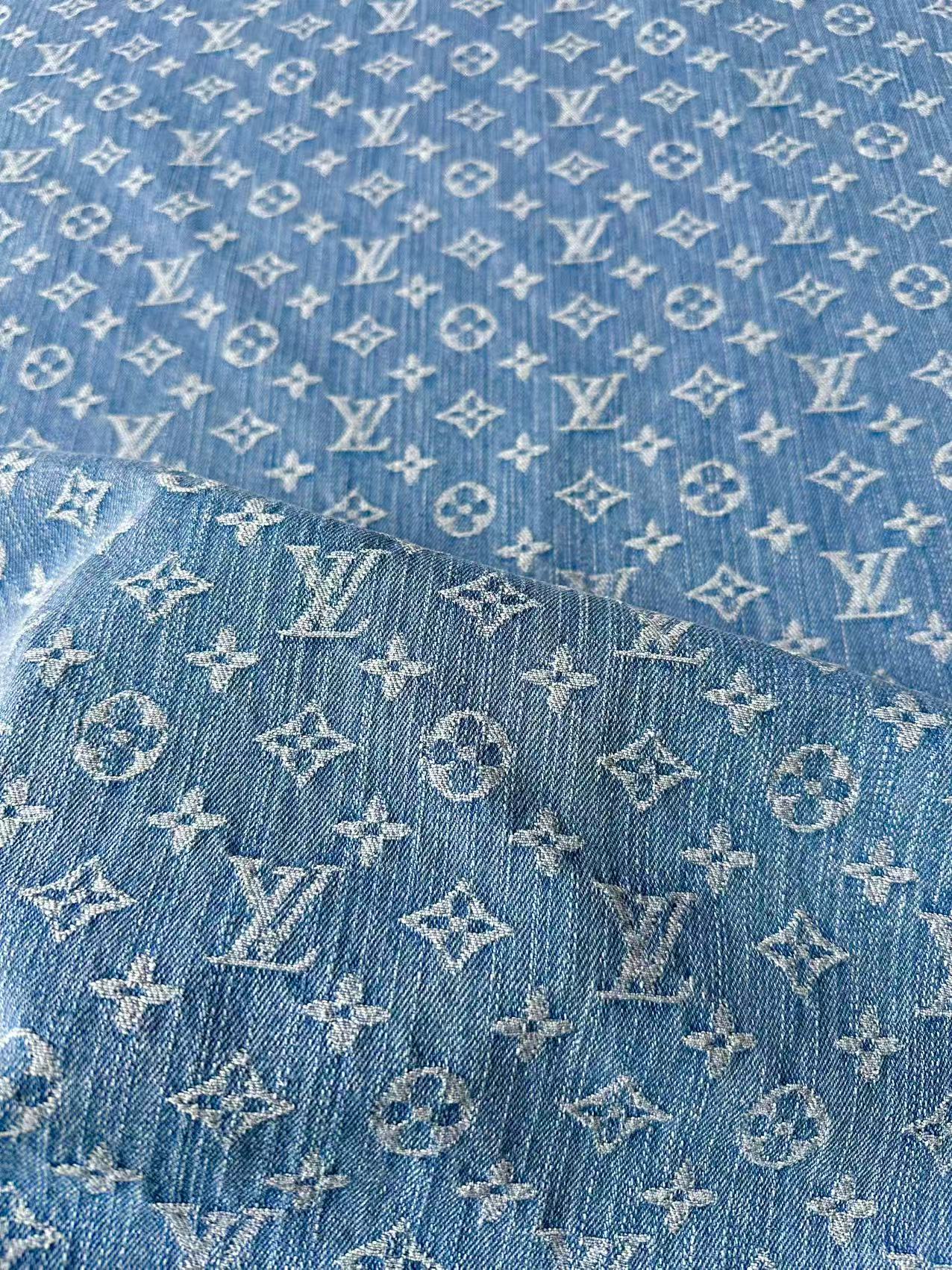 Fashion Bamboo Joint Wash LV Denim Fabric For Sewing Clothing,Bag ,Sneaker Upholstery Goods