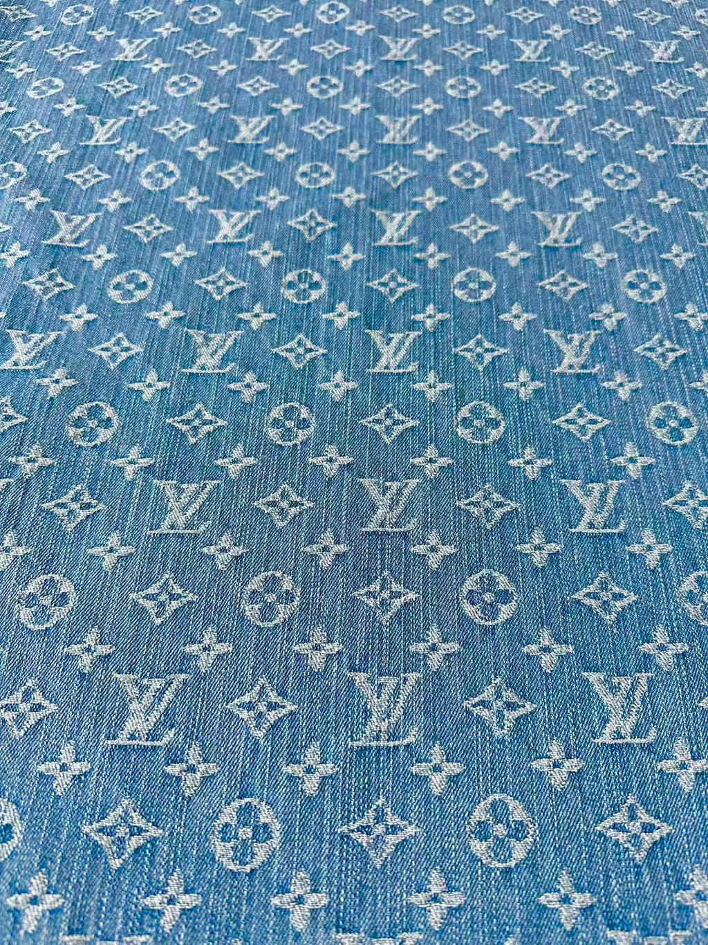 Fashion Bamboo Joint Wash LV Denim Fabric For Sewing Clothing,Bag ,Sneaker Upholstery Goods
