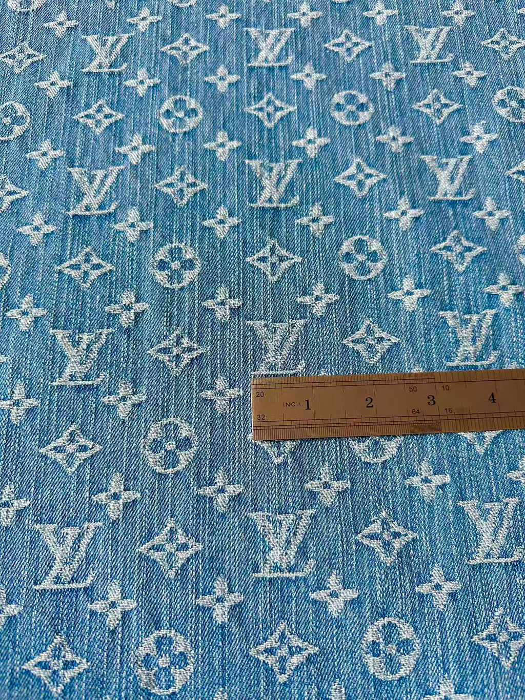 Fashion Bamboo Joint Wash LV Denim Fabric For Sewing Clothing,Bag ,Sneaker Upholstery Goods