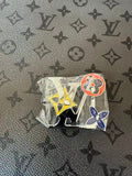 Fashion Sliver Colorful 4CM LV Steel Belt Head ,Belt Buckle For Handmade Leather Belt