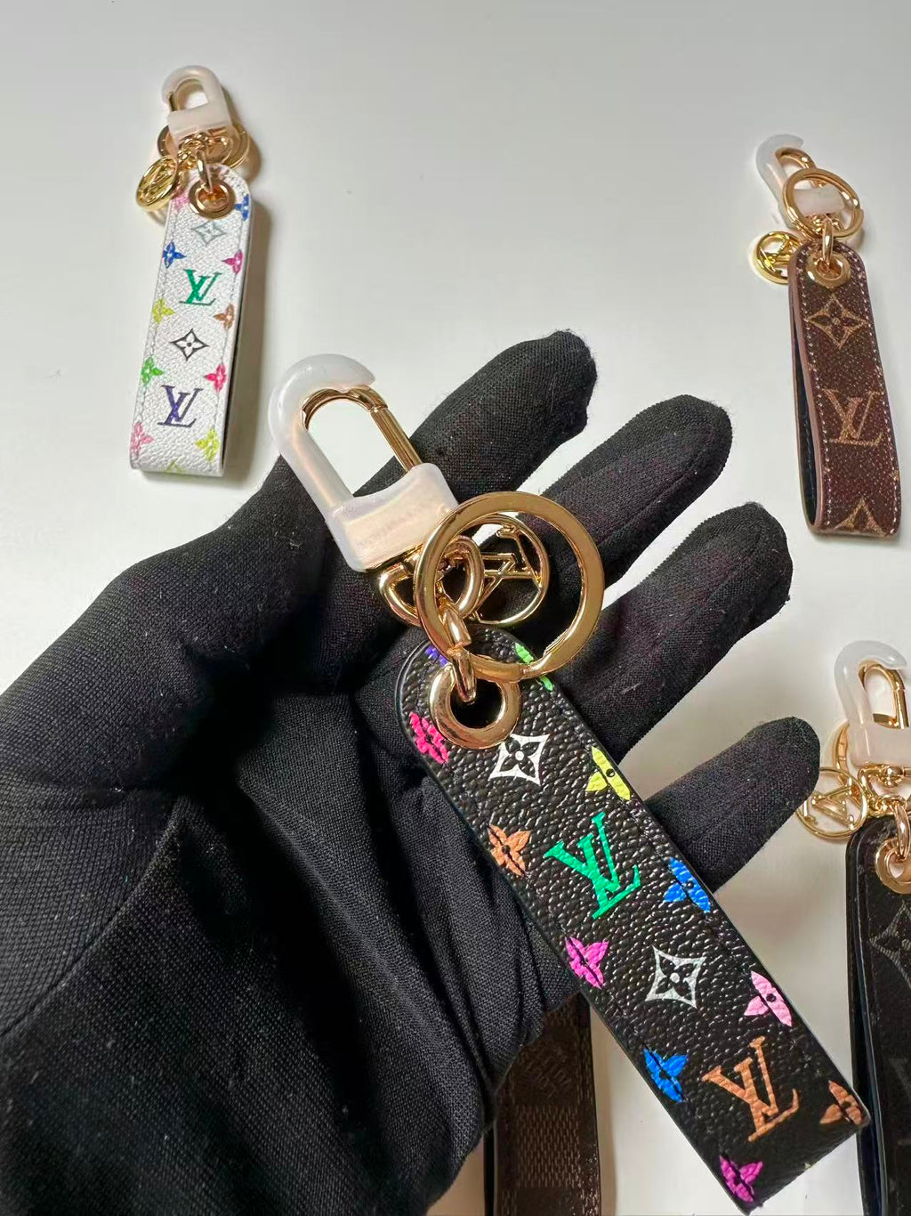 Craft Keychain LV Monogram ,Luxury Bag Accessory Goods