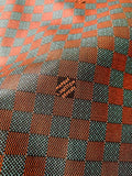 Fashion LV Damier Leather Fabric For Handmade Shoes, Upholstery DIY Goods By Yard