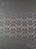 Classic Coach Jacquard Cloth Fabric For Handmade Clothing ,Bags ,Shoes Hat By Yards(Black)