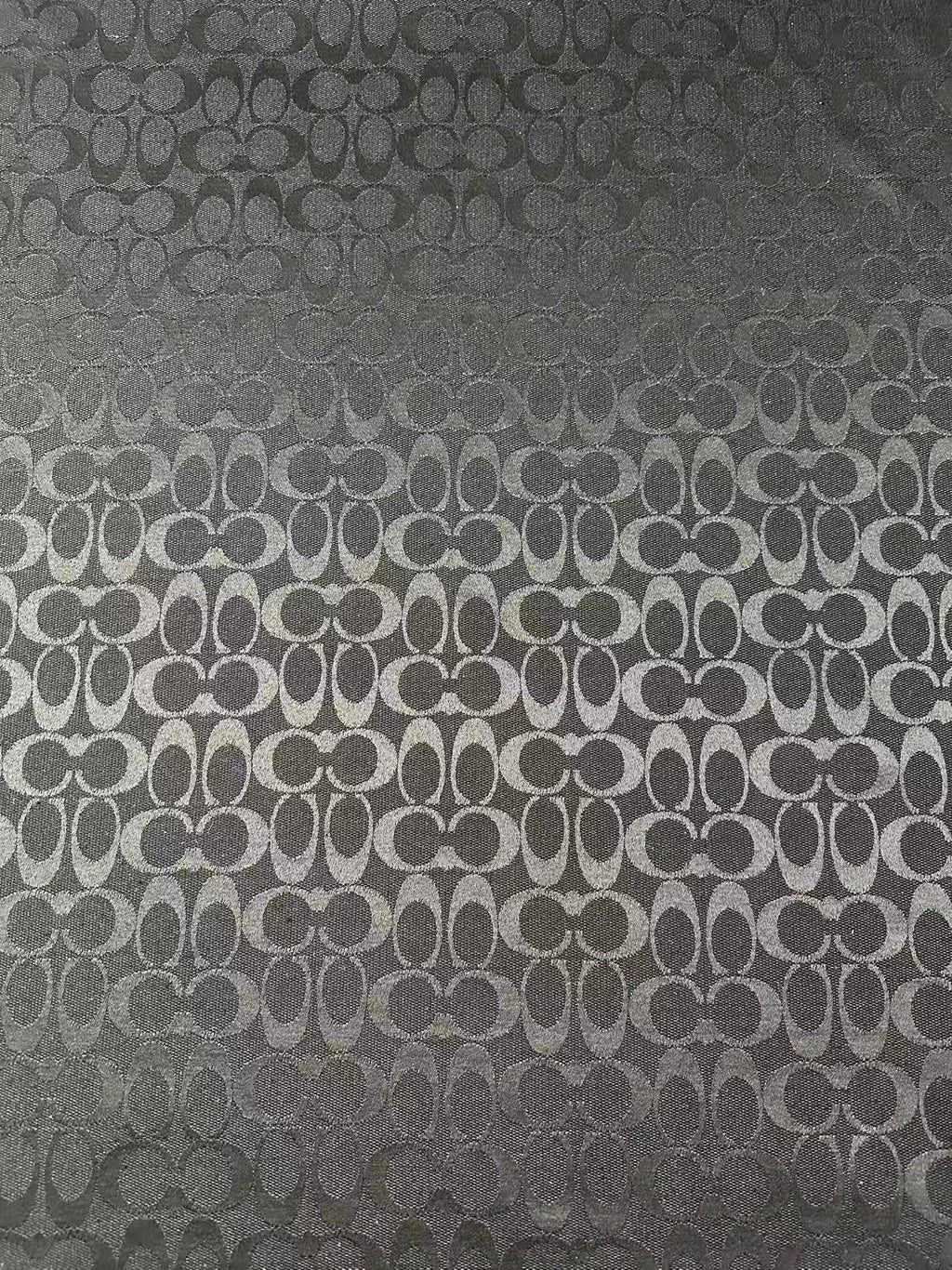 Classic Coach Jacquard Cloth Fabric For Handmade Clothing ,Bags ,Shoes Hat By Yards(Black)