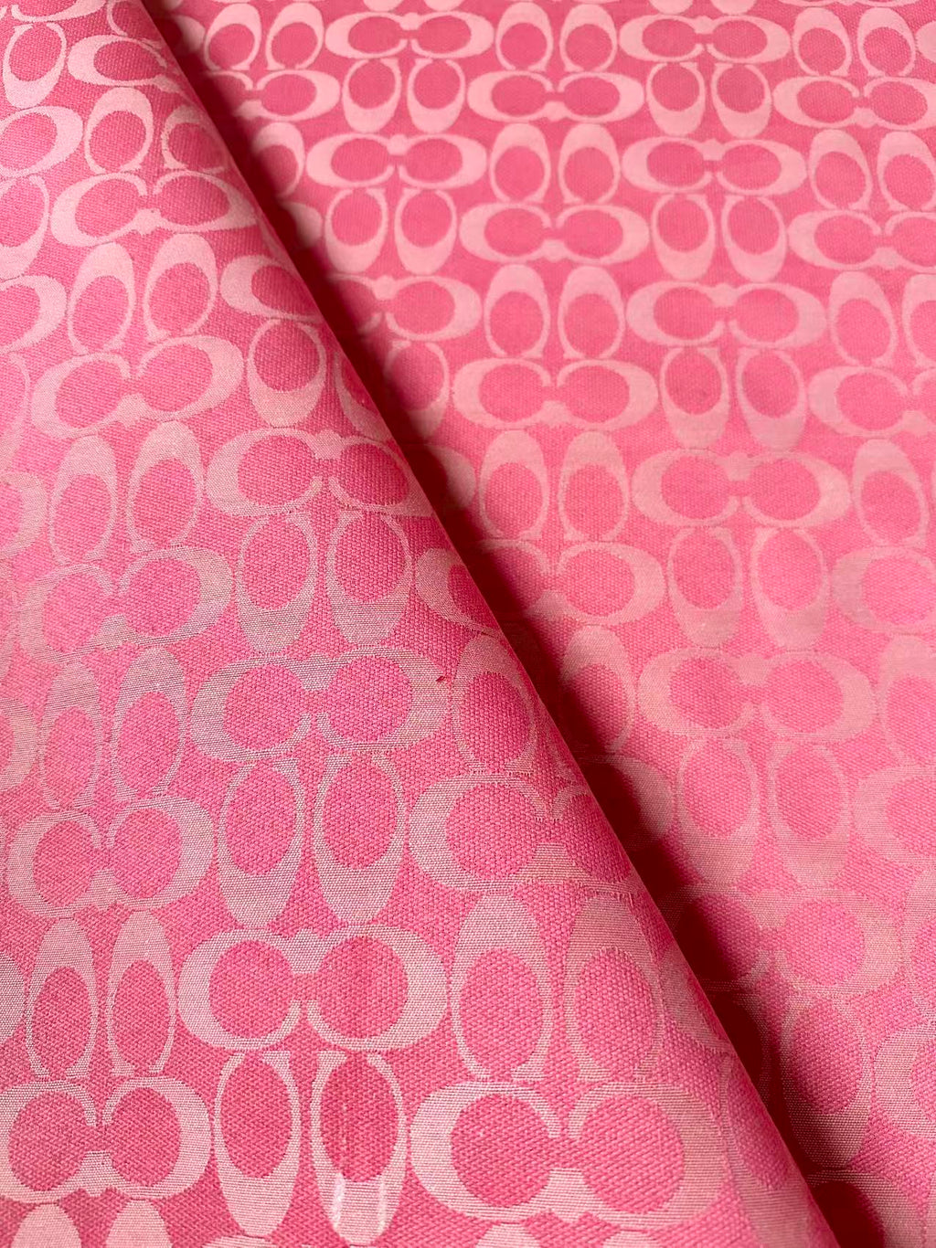 Classic Coach Jacquard Cloth Fabric For Handmade Clothing ,Bags ,Shoes Hat By Yards(Pink)