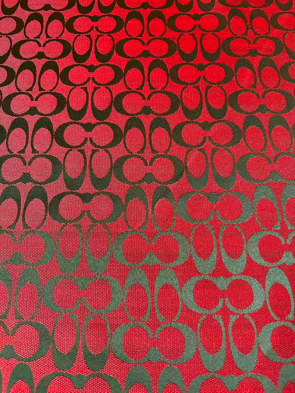 Classic Coach Jacquard Cloth Fabric For Handmade Clothing ,Bags ,Shoes Hat By Yards(Red)