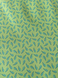 Fashion Green Lighting Leather Fabric For Handmade Sneaker , Bag Upholstery Goods By Yard