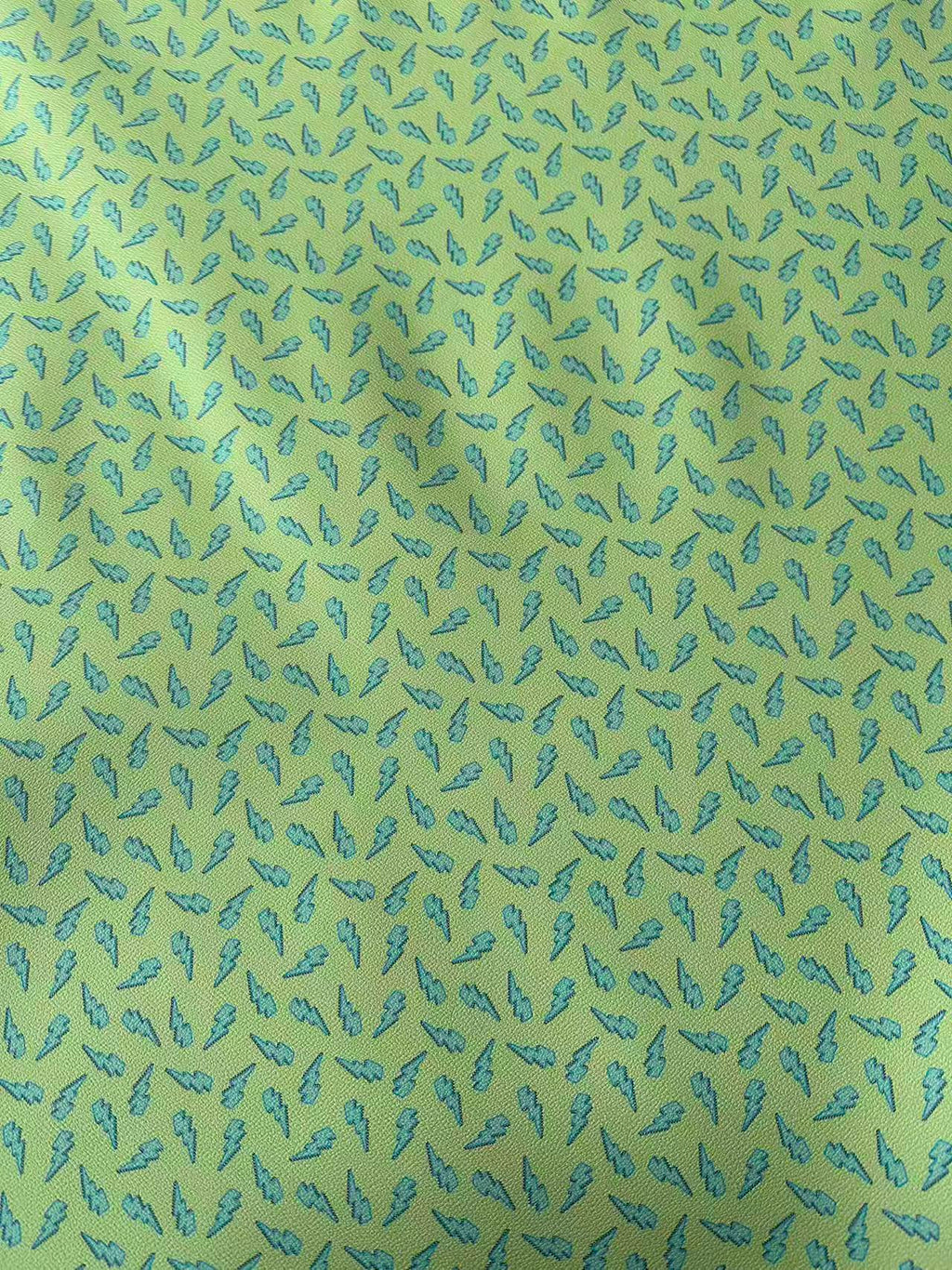 Fashion Green Lighting Leather Fabric For Handmade Sneaker , Bag Upholstery Goods By Yard
