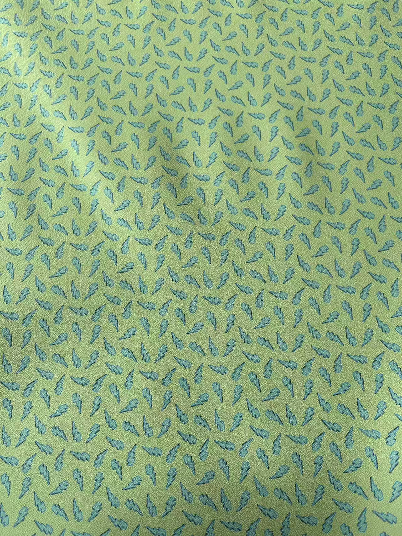 Fashion Green Lighting Leather Fabric For Handmade Sneaker , Bag Upholstery Goods By Yard