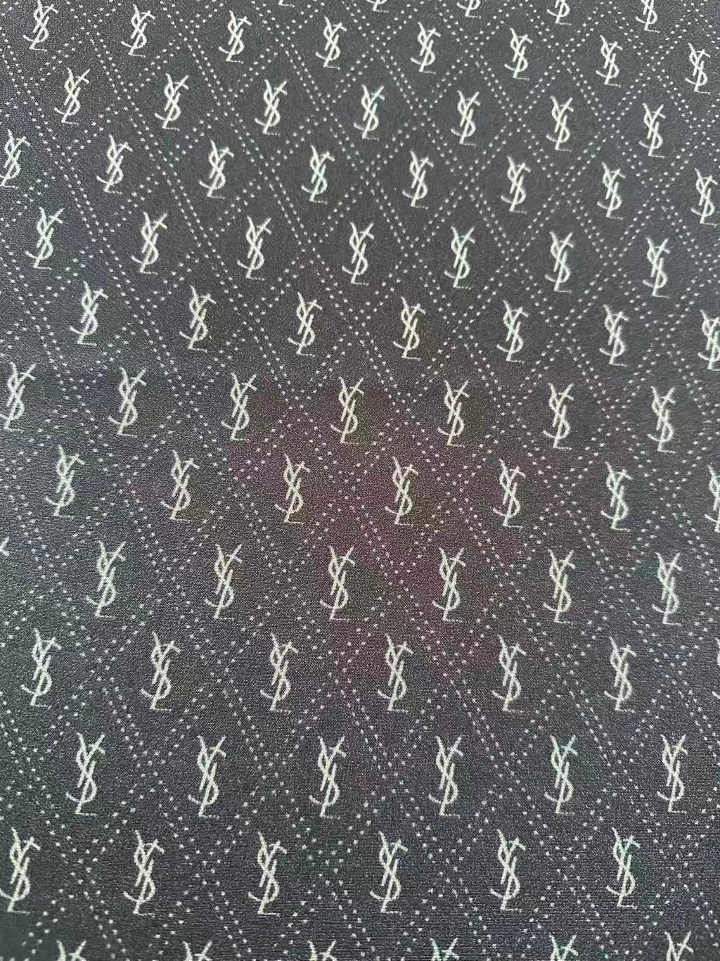 Craft Black YSL Cloth Fabric For Handmade Clothing, Apparel Goods By Yard