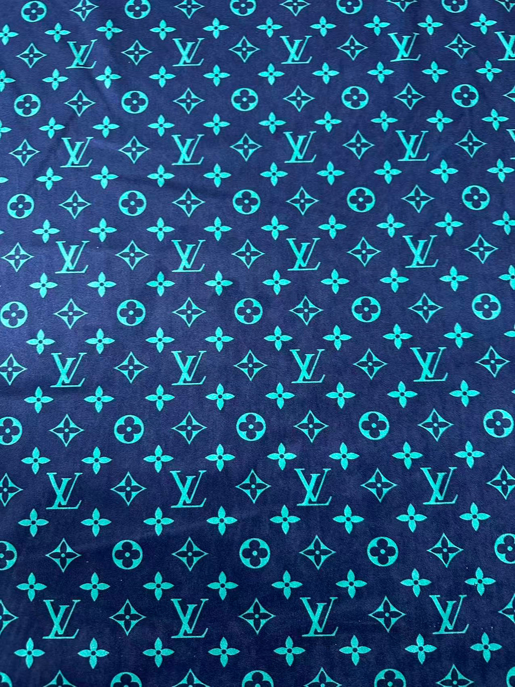 Fashion Dark Blue With Turquoise Suede Fabric For Handmade Sneaker,Car Upholstery and Apparel By Yard