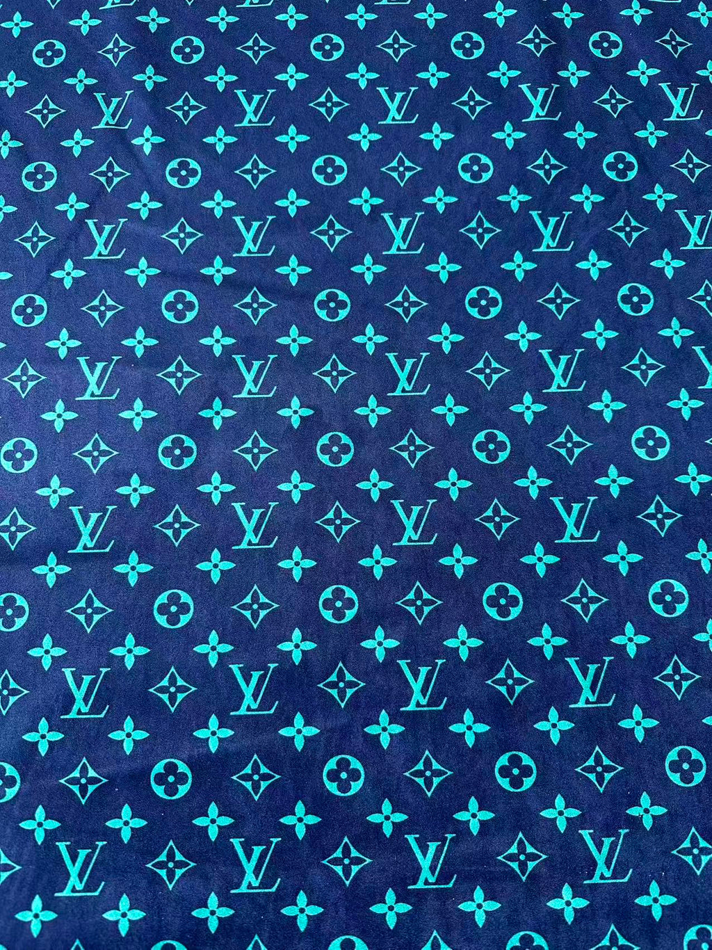 Fashion Dark Blue With Turquoise Suede Fabric For Handmade Sneaker,Car Upholstery and Apparel By Yard