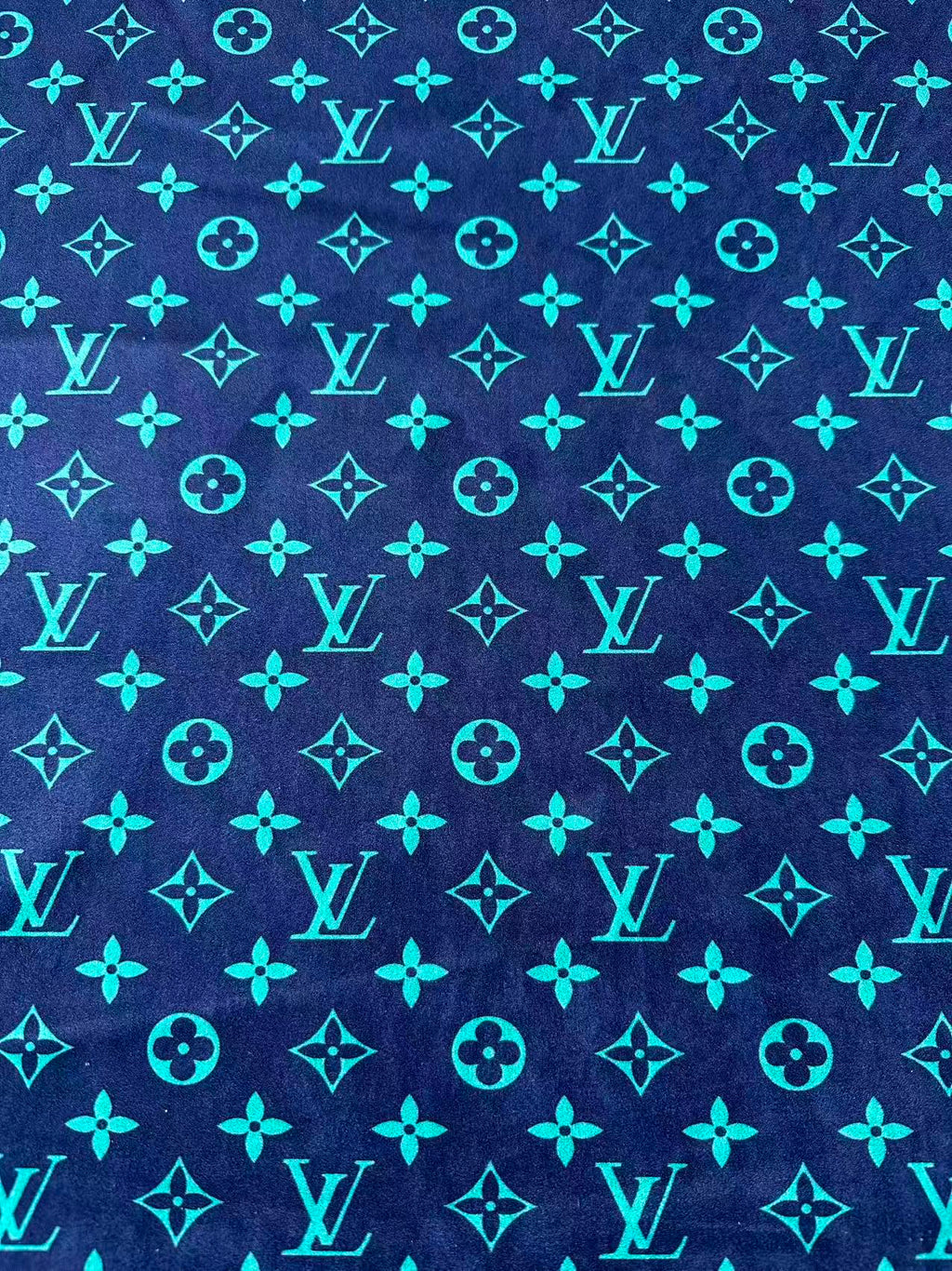 Fashion Dark Blue With Turquoise Suede Fabric For Handmade Sneaker,Car Upholstery and Apparel By Yard