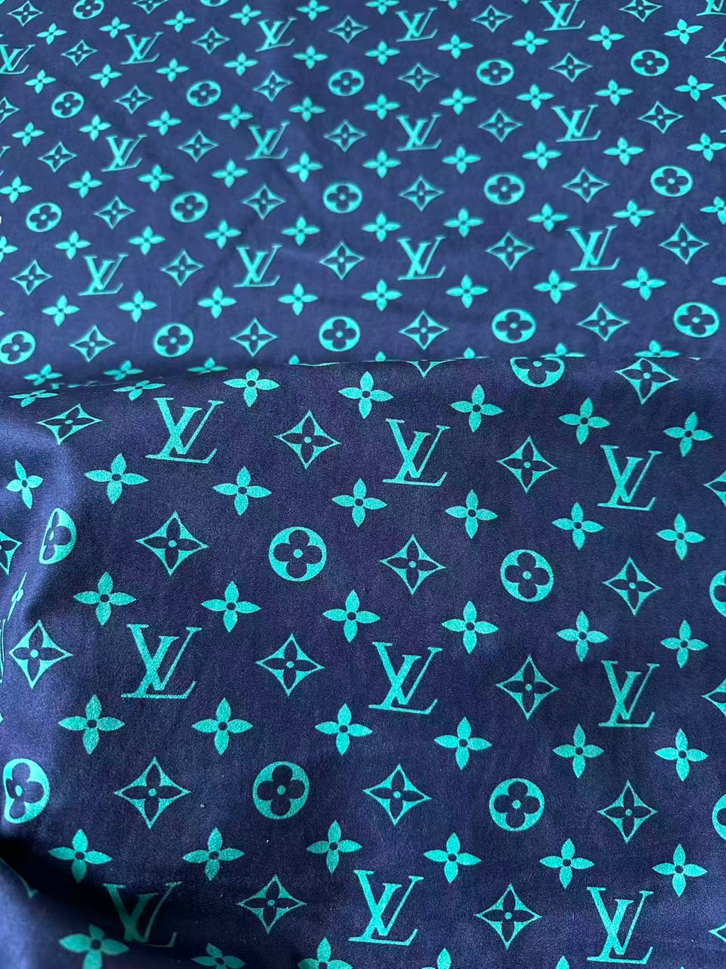 Fashion Dark Blue With Turquoise Suede Fabric For Handmade Sneaker,Car Upholstery and Apparel By Yard