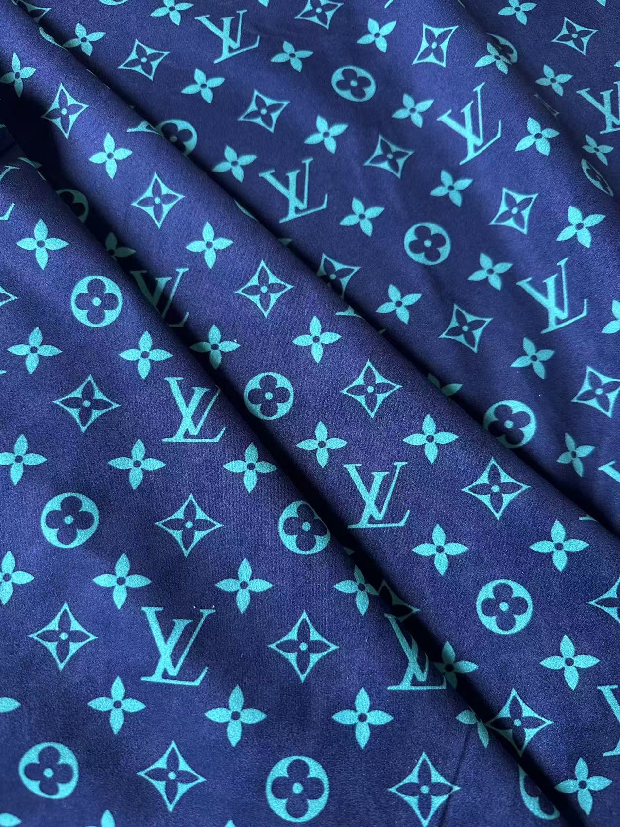 Fashion Dark Blue With Turquoise Suede Fabric For Handmade Sneaker,Car Upholstery and Apparel By Yard