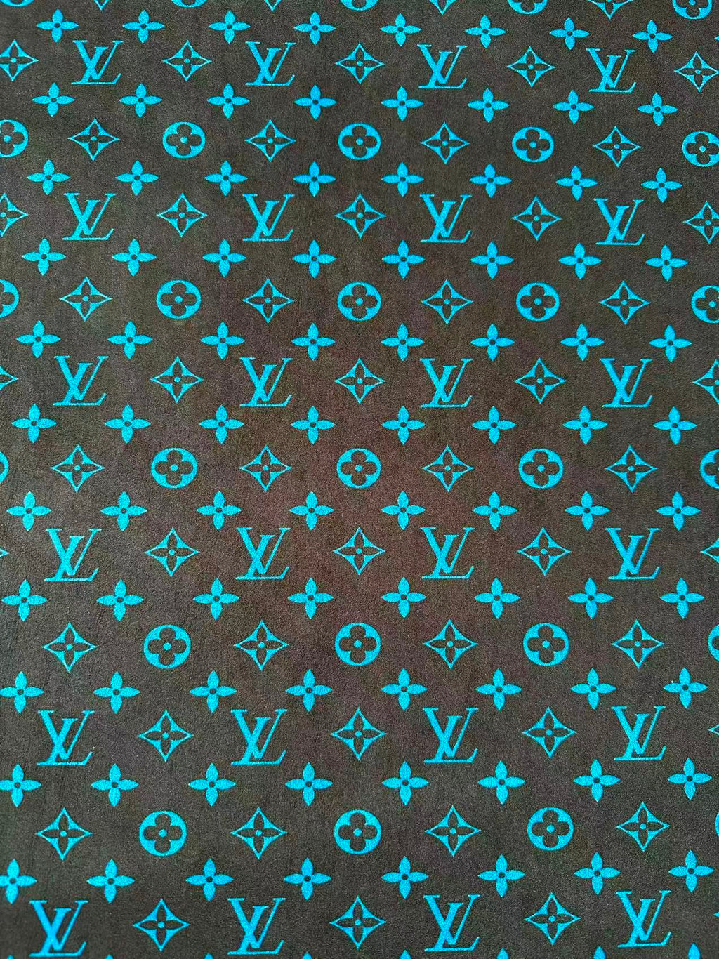 Fashion Black With Blue Suede Fabric For Handmade Sneaker,Car Upholstery and Apparel By Yard