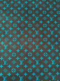 Fashion Black With Blue Suede Fabric For Handmade Sneaker,Car Upholstery and Apparel By Yard
