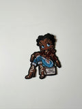 Craft Embroidery LV Miss Betty Jacquard Patches For Customized Apparel
