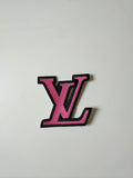 Fashiong Sewing  Embroidery LV Jacquard Patches For Customized Apparel
