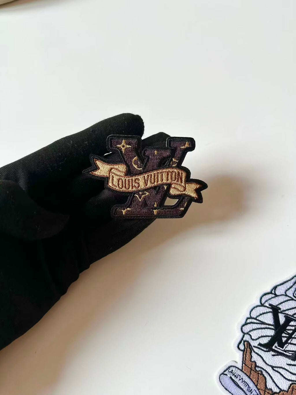Craft Embroidery LV Jacquard Patches For Customized Clothing