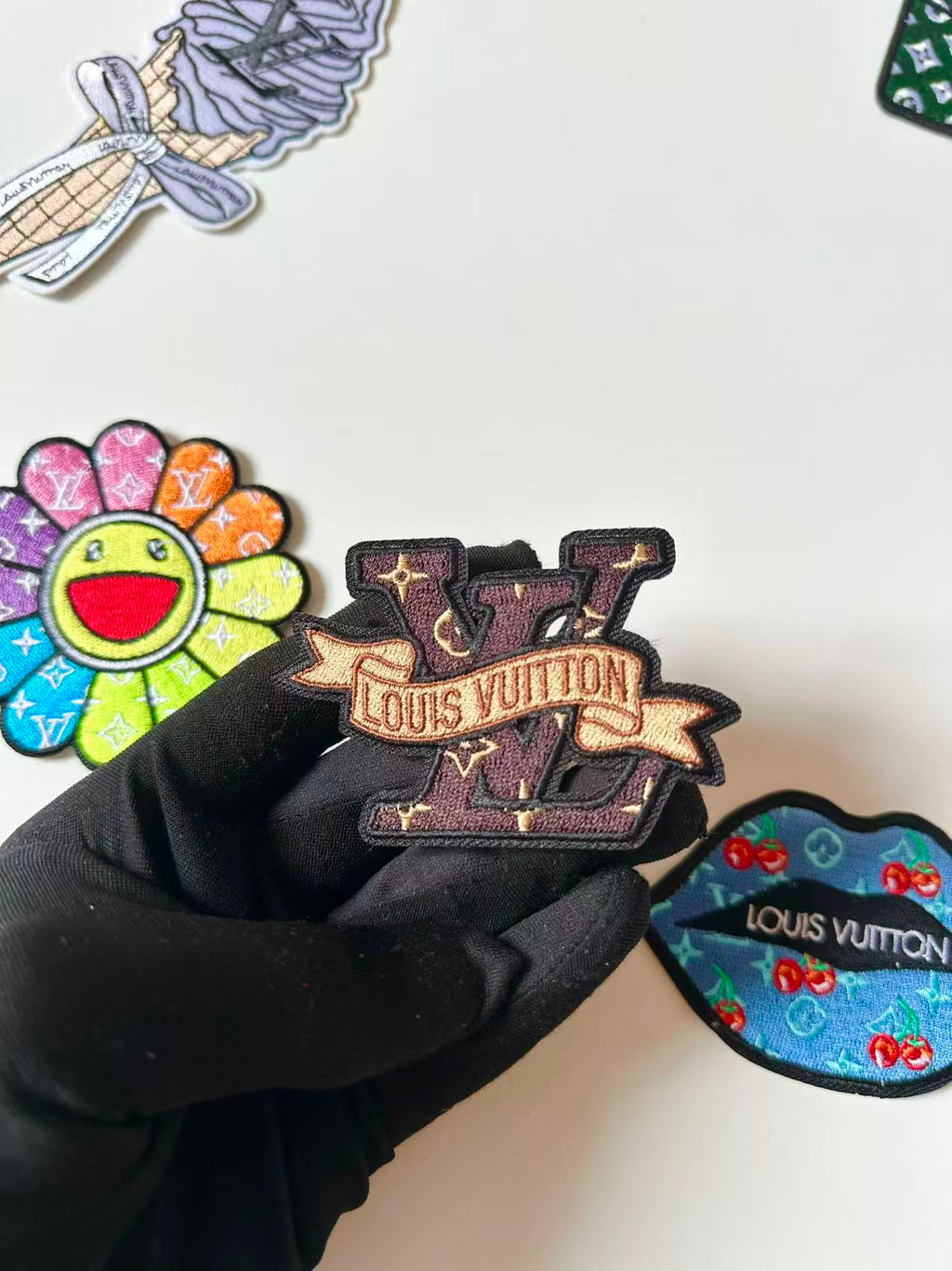 Craft Embroidery LV Jacquard Patches For Customized Clothing