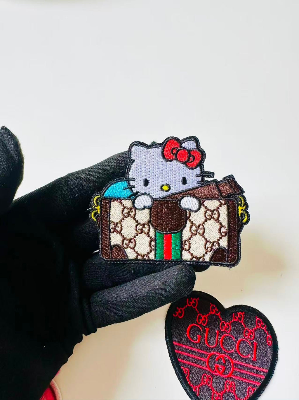 Craft Embroidery Gucci Jacquard Patches For Customized Clothing