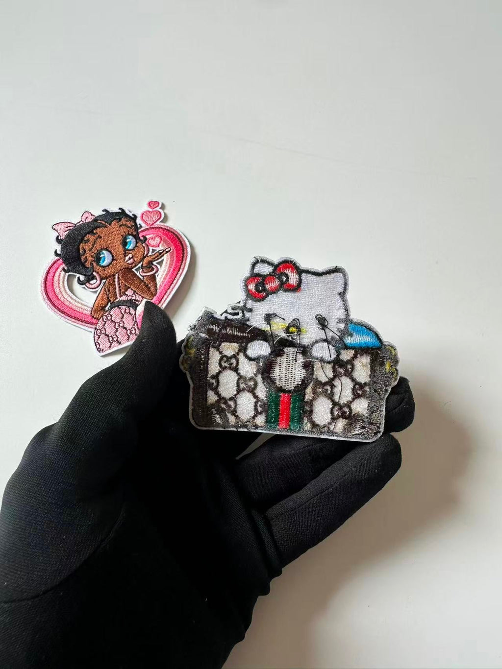 Craft Embroidery Gucci Jacquard Patches For Customized Clothing