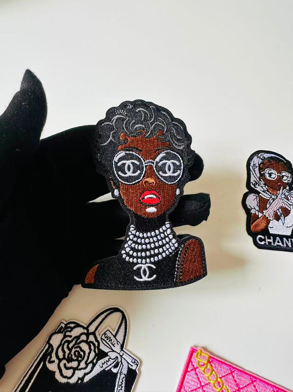 Craft Embroidery Chanel Jacquard Patches For Customized Clothing