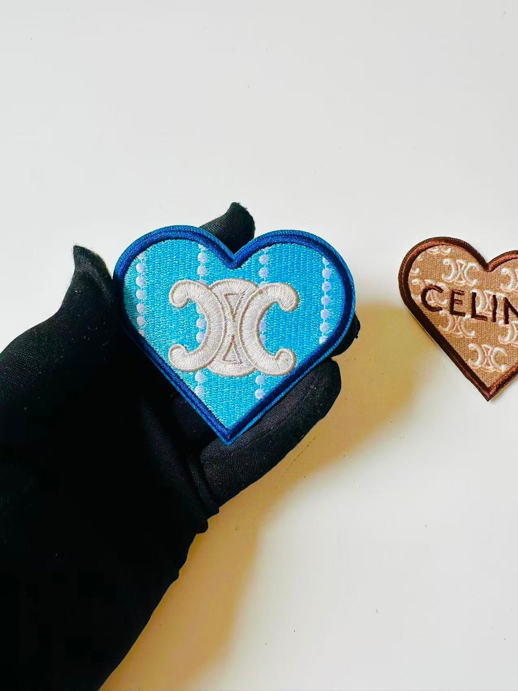 Craft Embroidery Celine Jacquard Patches For Customized Clothing