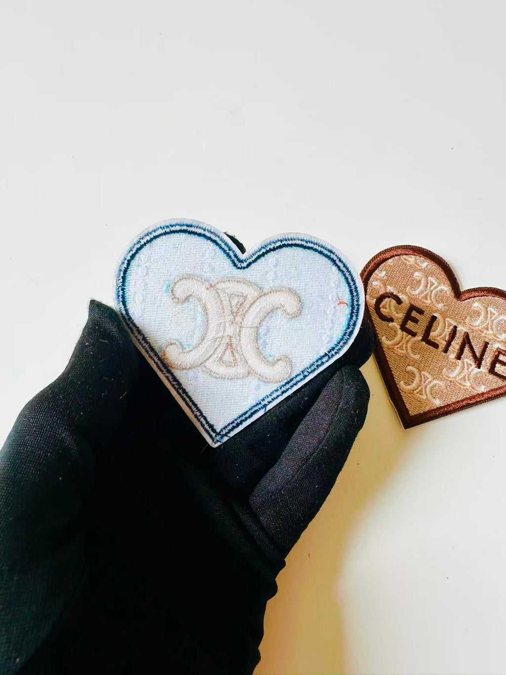 Craft Embroidery Celine Jacquard Patches For Customized Clothing