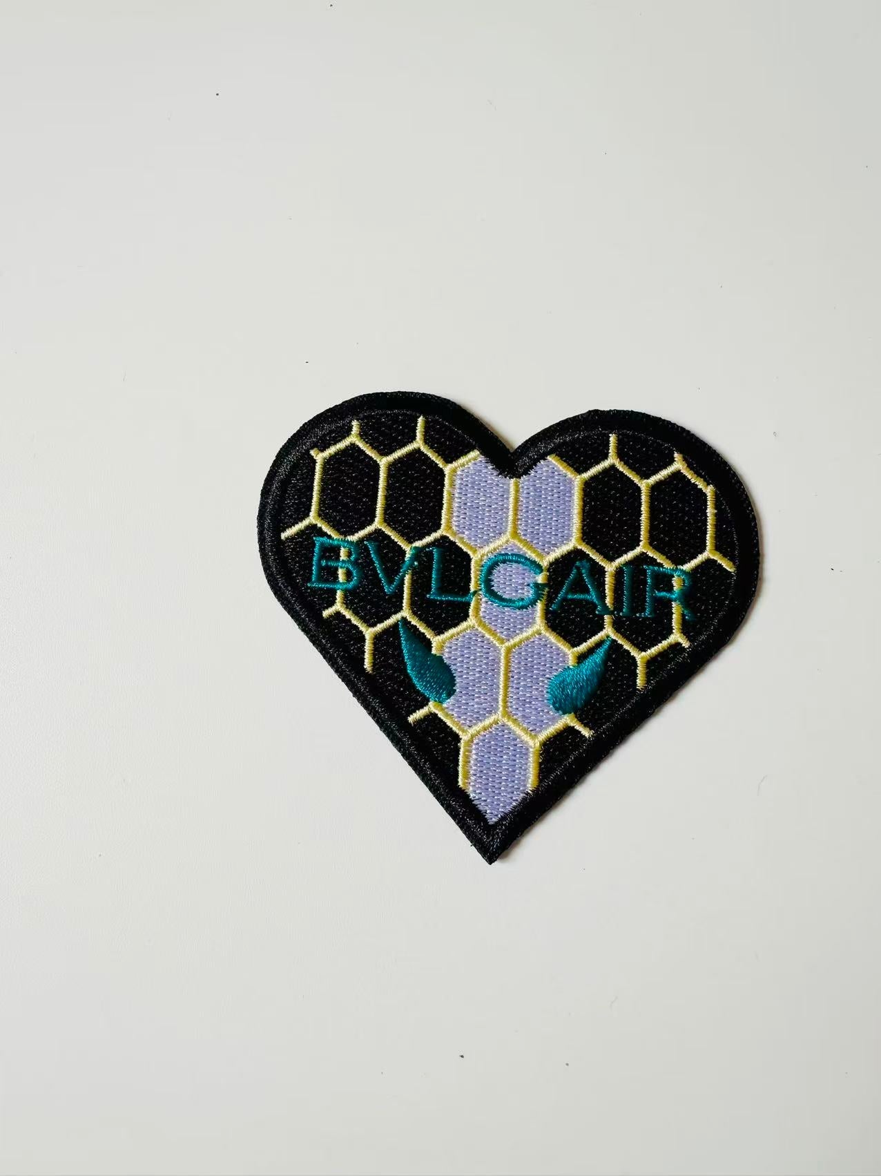 Craft Embroidery Bvlgari Jacquard Patches For Customized Clothing