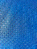 Fashion Blue Gucci Embossed Leather Fabric For Handmade Shoes ,Bags Handicraft Goods By Yards