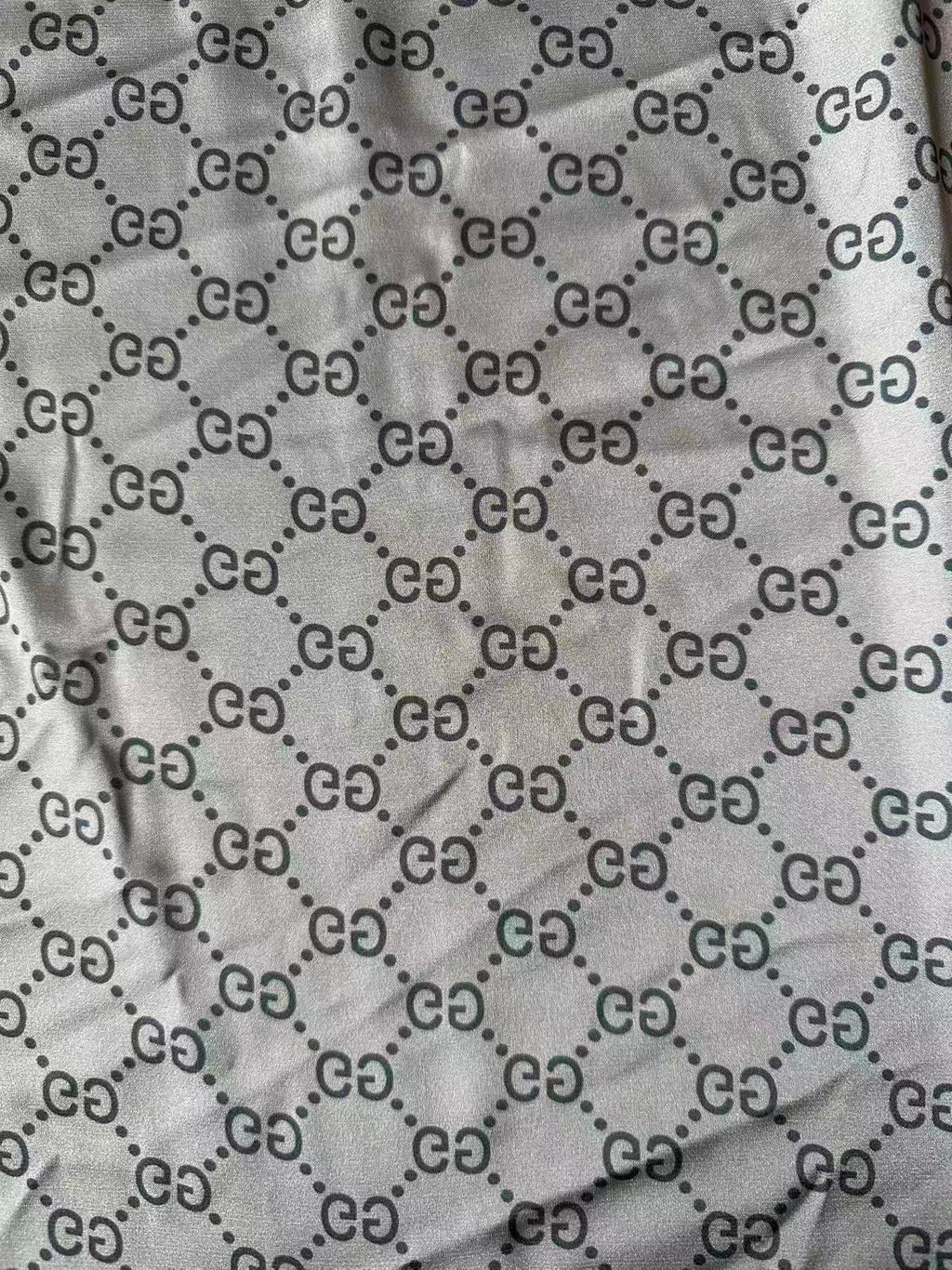 Classic Gucci Satin Shiny Cloth Fabric For Handmade Sewing Scarf ,Clothing Shoes By Yard