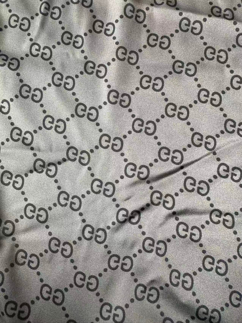 Classic Gucci Satin Shiny Cloth Fabric For Handmade Sewing Scarf ,Clothing Shoes By Yard