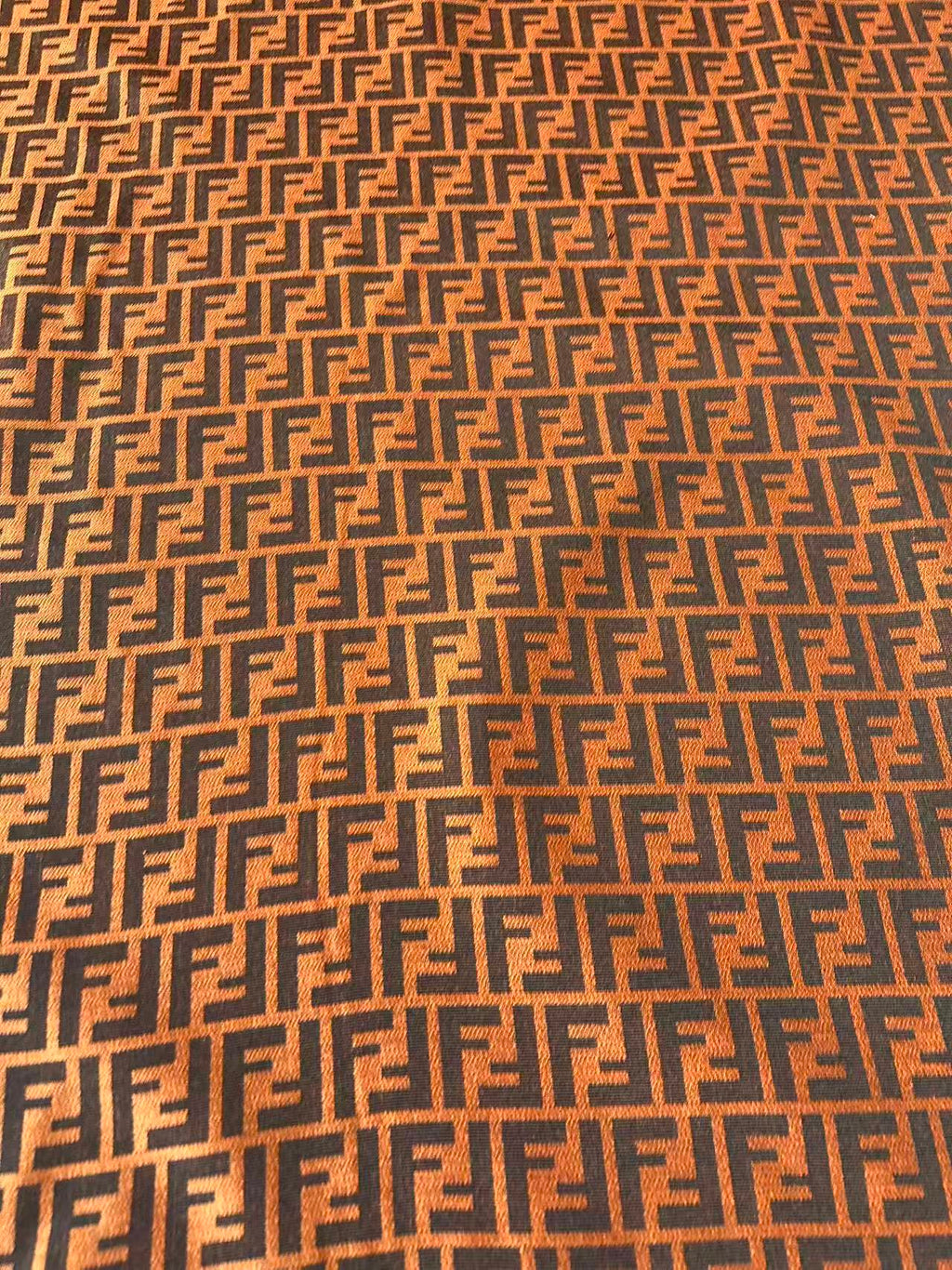 Classic Orange Jacquard Cloth Fabric For Handmade Clothing ,Bags Fabric Shoes Fabric Hat Fabric By Yards