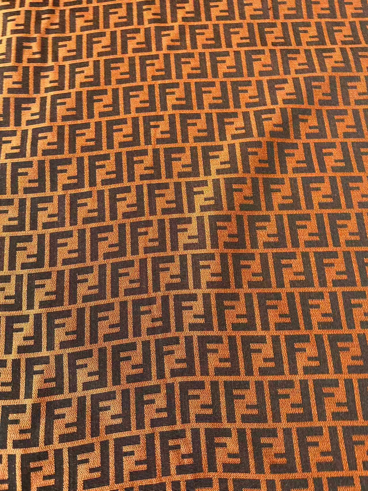 Classic Orange Jacquard Cloth Fabric For Handmade Clothing ,Bags Fabric Shoes Fabric Hat Fabric By Yards