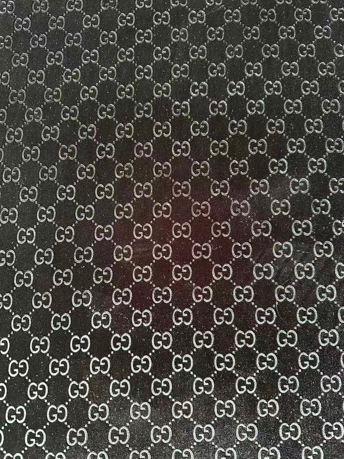 Popular Luxury Gucci Knitting Velvet Fabric For Handmade Sneaker,Car Upholstery and Apparel By Yard (Black)