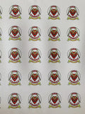 Fashion White Ant Design Leather Fabric For Handmade Goods
