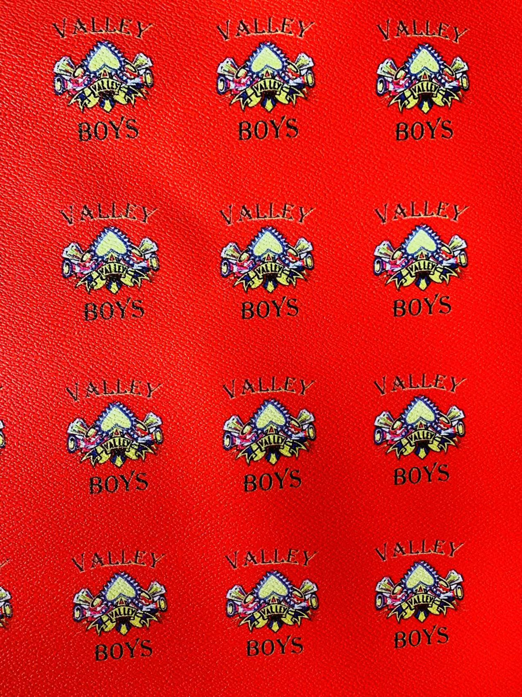 Fashion Red Boys design leather fabric for handmade goods