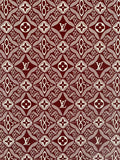 Fashion LV 1854 Leather，Handmade Bag Fabric, Hand-made Shoes Leather Fabric By Yard（Red)