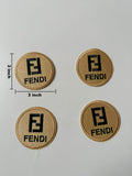 Craft Embroidery Fendi Jacquard Patches For Customized Clothing