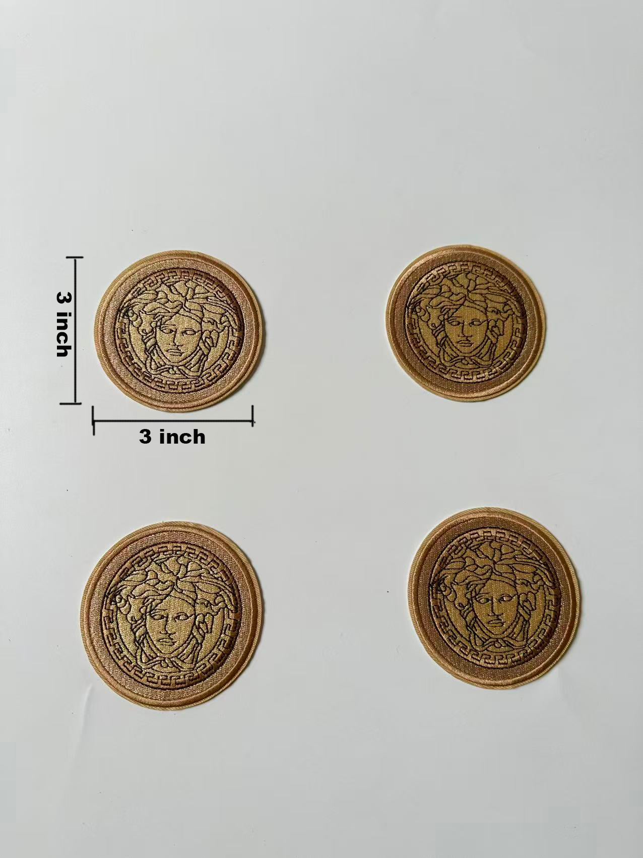 Craft Embroidery Versace Jacquard Patches For Customized Clothing